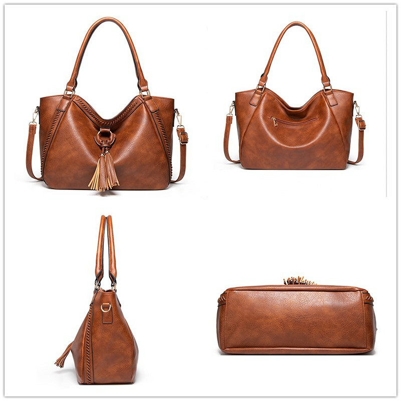 Women's Leather Shoulder Bags Vintage Handbags Designer Crossbody Bag Female Trend