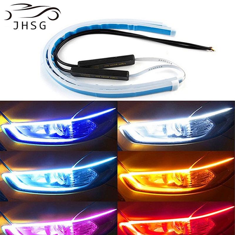 Interior&External Lights 2x Car Led DRL Daytime Running Light Strips 30 45 60 Cm Waterproof Goods Auto Headlight Flowing Turn Signal Lamp 12
Interior&External Lights 2x Car Led DRL Daytime Running Light Strips 30 45 60 Cm Waterproof Goods Auto Headlight Flowing Turn Signal Lamp 12