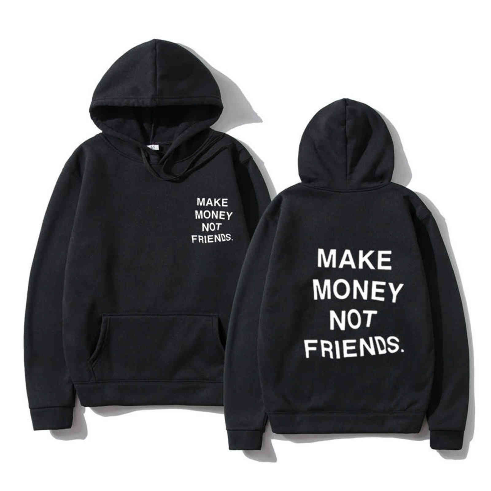 Harajuku Hoodie Streetwear Make Money Not Friends Hoodies Men Fashion Letter Print Sweatshirt Sudaderas Hombre Hoody Clothes, Navy 4b
Harajuku Hoodie Streetwear Make Money Not Friends Hoodies Men Fashion Letter Print Sweatshirt Sudaderas Hombre Hoody Clothes, Navy 4b