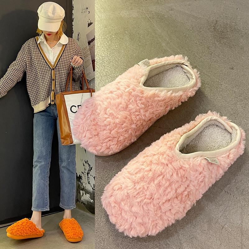 Slippers 2021 Autumn And Winter Women's Cotton Warm Plush Couple Shoes Non-Slip Flat-Bottomed For Men, Orange
Slippers 2021 Autumn And Winter Women's Cotton Warm Plush Couple Shoes Non-Slip Flat-Bottomed For Men, Orange