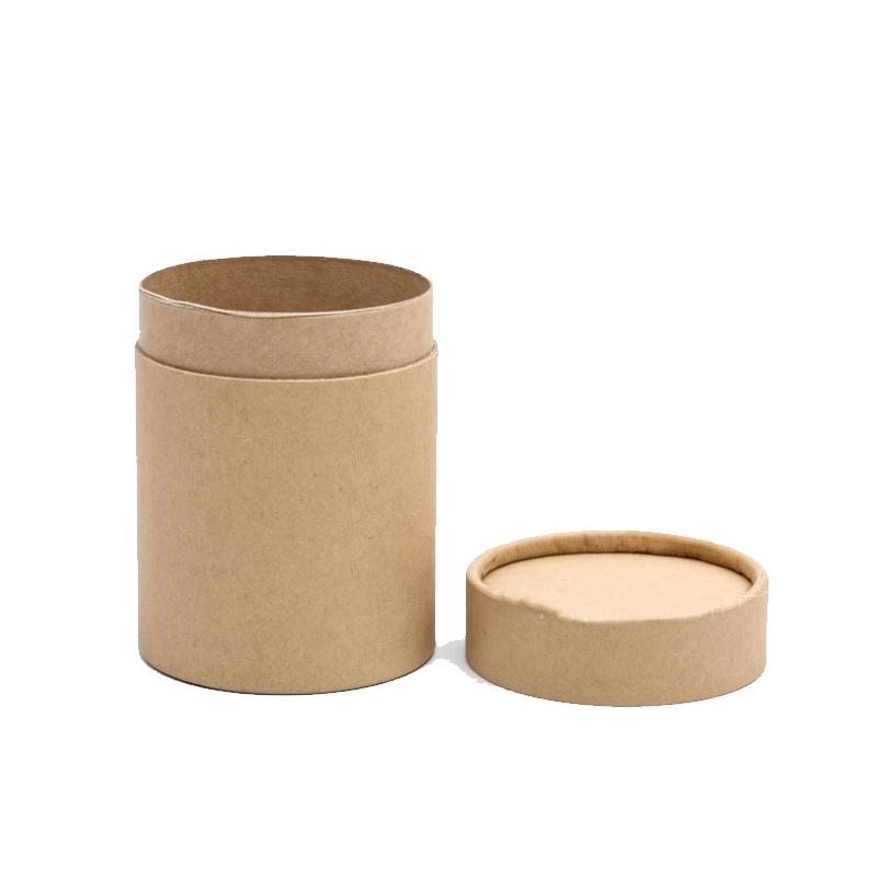 10pcs/Lot Kraft Paper Tube Round Cylinder Tea Coffee Container Box Biodegradable Cardboard Packaging For Drawing/T Shirt/Incense Gift Wrap