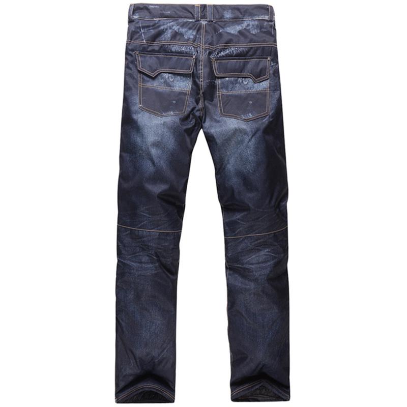 Men's Jeans Mens Snowboard Pants Suspenders Denim Ski Skate Snow Board Waterproof Windproof Warm Skiing