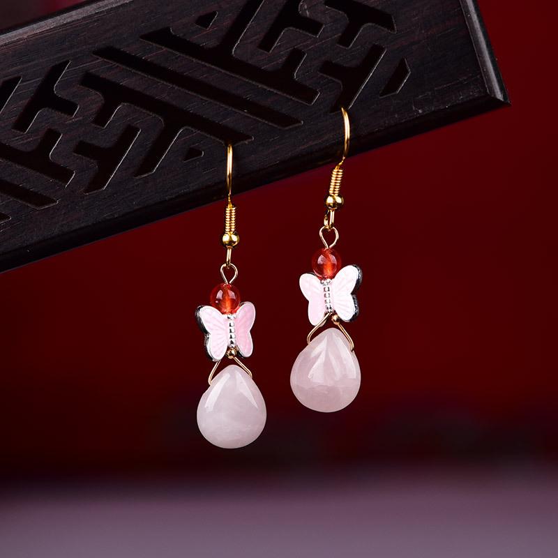 Dangle & Chandelier Simple Compact Fashion Pink Crystal Drop Earrings Retro Elegant Butterfly Dignified Graceful Jewelry Gift Classic, Silver
Dangle & Chandelier Simple Compact Fashion Pink Crystal Drop Earrings Retro Elegant Butterfly Dignified Graceful Jewelry Gift Classic, Silver