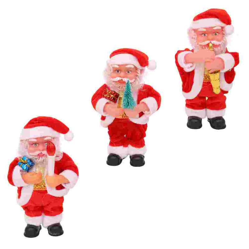 Christmas Decorations 3pcs Santa Claus Doll Ornament Electric Design Xmas Party Home Decor
Christmas Decorations 3pcs Santa Claus Doll Ornament Electric Design Xmas Party Home Decor