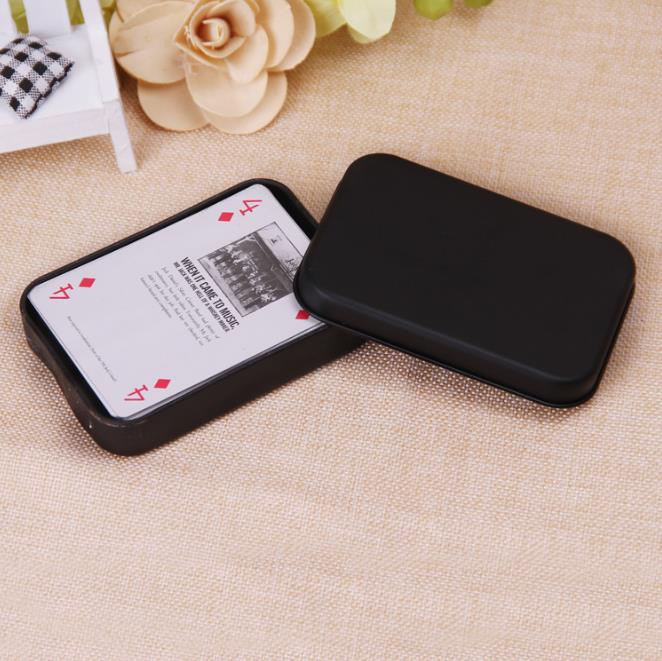 Rectangle Tin Box Black Metal Container Boxes Candy Jewelry Playing Card Storage Gifts Packaging
Rectangle Tin Box Black Metal Container Boxes Candy Jewelry Playing Card Storage Gifts Packaging