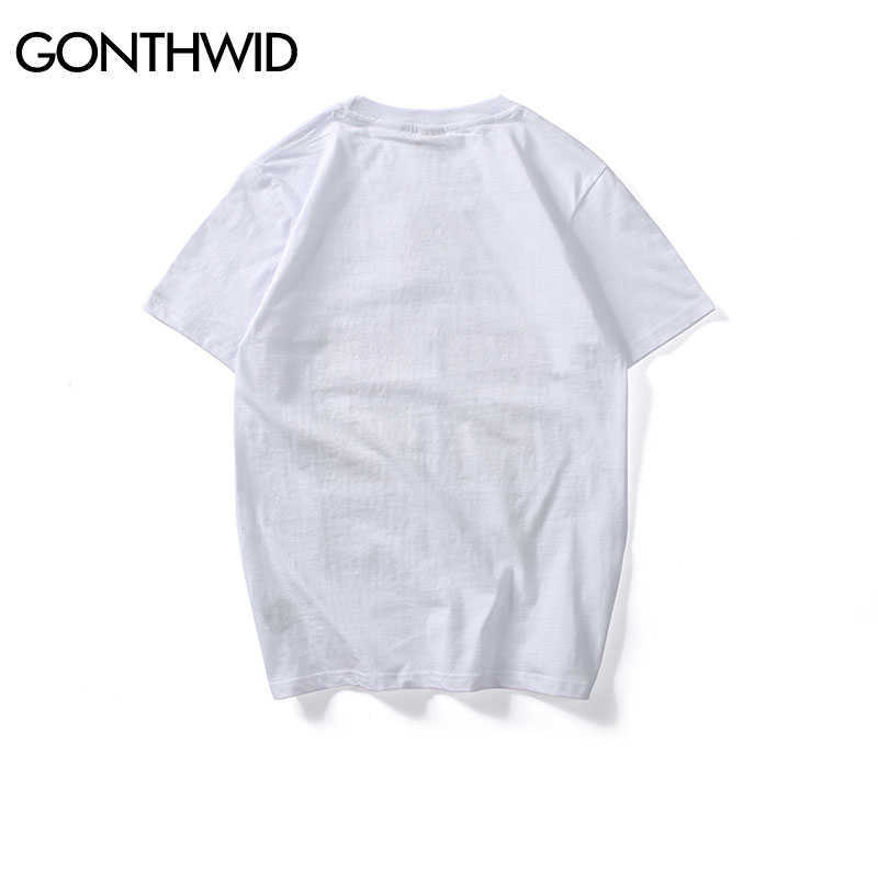 GONTHWID Men's Virgin Mary Printed Short Sleeve T Shirts Summer Casual Cotton Hip Hopo Tops Tees Fashion Streetwear Tshirts 210629