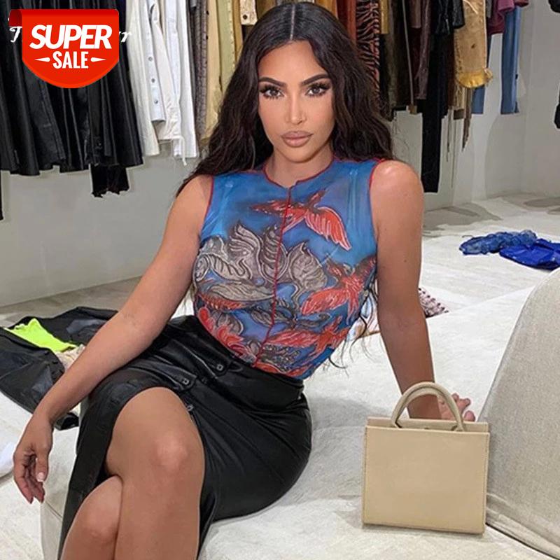 2021 Sleeveless O-Neck Y2K Print Mesh Patchwork Tank Top Spring Women Fashion Streetwear Casual Clothings Party Club, White
2021 Sleeveless O-Neck Y2K Print Mesh Patchwork Tank Top Spring Women Fashion Streetwear Casual Clothings Party Club, White