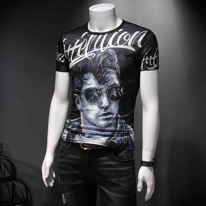 Summer Chinese style domineering round neck print short-sleeved T-shirt men's black wild Slim t-shirt tide brand men's clothing, White;black
Summer Chinese style domineering round neck print short-sleeved T-shirt men's black wild Slim t-shirt tide brand men's clothing, White;black