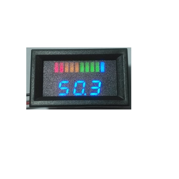 10 bar LED Digital Battery Charge Indicator meter with voltage indication For Golf Cart, e-motorcycle, sweeper.12V 24V 36V 48V 60V
10 bar LED Digital Battery Charge Indicator meter with voltage indication For Golf Cart, e-motorcycle, sweeper.12V 24V 36V 48V 60V