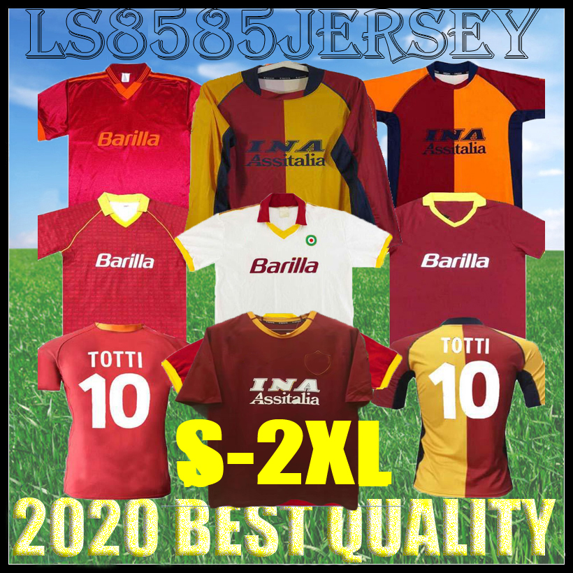 Retro ROMA 2000 2001 2002 home soccer jersey 00 01 02 89 90 TOTTI BATISTUTA Candela Montella classic commemorate Collection Maglia da calcio top quality uniform, Beige
Retro ROMA 2000 2001 2002 home soccer jersey 00 01 02 89 90 TOTTI BATISTUTA Candela Montella classic commemorate Collection Maglia da calcio top quality uniform, Beige