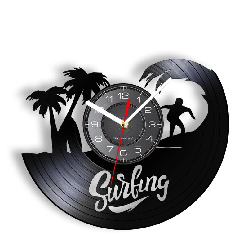 Wall Clocks Surfing Clock Made Of Laser Cut Longplay Surfboard Coconut Palm Summer Sea Sports LED Lighting Watch Modern Art Decor
Wall Clocks Surfing Clock Made Of Laser Cut Longplay Surfboard Coconut Palm Summer Sea Sports LED Lighting Watch Modern Art Decor