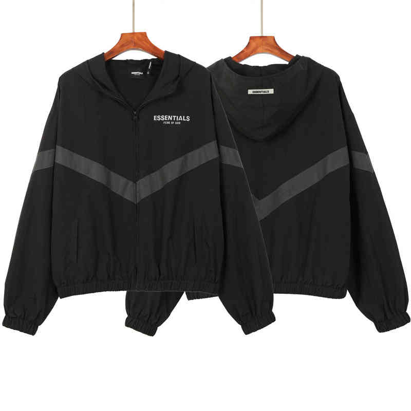 Fog Double Thread Essentials Reflective Hooded Windbreaker Thin Jacket Cardigan Street Brand Leisure, Black
Fog Double Thread Essentials Reflective Hooded Windbreaker Thin Jacket Cardigan Street Brand Leisure, Black