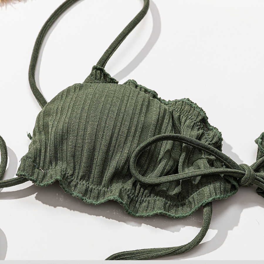 Para Praia Sexy Bikini Brazilian Swimsuit Women Bandage Swimwear Thong Set High Cut Bathing Suit Female Beachwear 210625