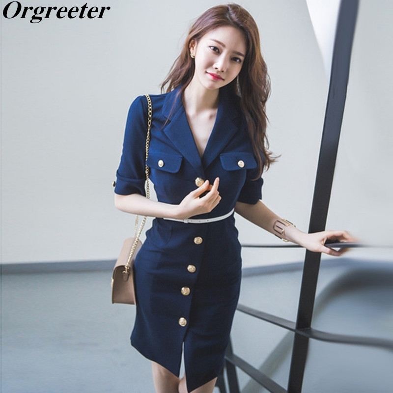 Summer Solid Vintage Bandage Pencil Dress Women Notched Collar Gold Single-breasted Slim Office lady Elegant Club 210525, Short sleeve
Summer Solid Vintage Bandage Pencil Dress Women Notched Collar Gold Single-breasted Slim Office lady Elegant Club 210525, Short sleeve