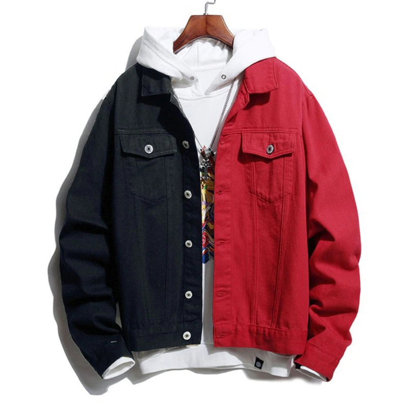 QNPQYX New Streetwear Men's Jackets Casual Coats Denim Clothes Slim Fit Color Matching Pockets Men's Red and black hip hop Jacket Denim Tops, Blue
QNPQYX New Streetwear Men's Jackets Casual Coats Denim Clothes Slim Fit Color Matching Pockets Men's Red and black hip hop Jacket Denim Tops, Blue