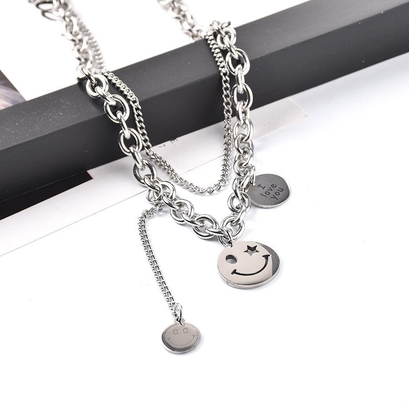 Pendant Necklaces Black Mosaic Love Pixel Peach Heart Double Layered Chain Necklace Ins Cool Style Hip Hop Jewelry
Pendant Necklaces Black Mosaic Love Pixel Peach Heart Double Layered Chain Necklace Ins Cool Style Hip Hop Jewelry