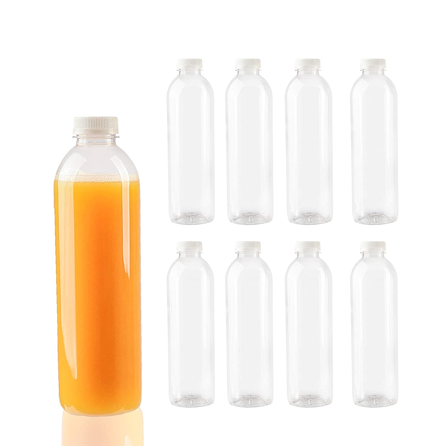 PET Reusable Disposable Milk Bulk Beverage Juice Bottles Empty Round Containers with Lid for Juices and Other Beverages
PET Reusable Disposable Milk Bulk Beverage Juice Bottles Empty Round Containers with Lid for Juices and Other Beverages