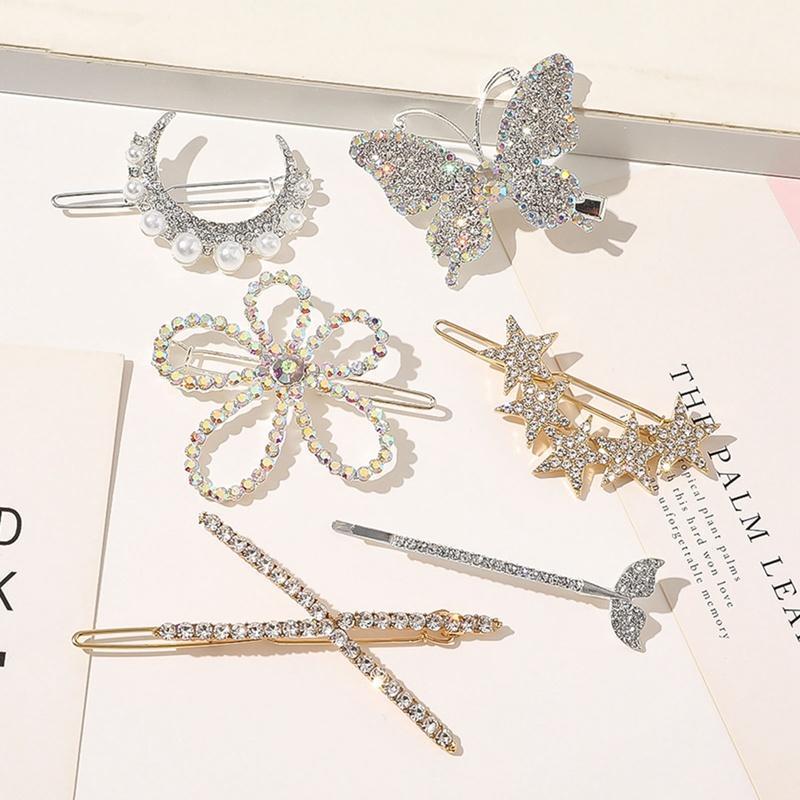Glamour Fashion Hair Clip Pins For Women Sweet Hairpin Jewelry Lady Pearl Barrette Stick Heart Headwear Kid Girls Children Clips & Barrettes, Golden;silver
Glamour Fashion Hair Clip Pins For Women Sweet Hairpin Jewelry Lady Pearl Barrette Stick Heart Headwear Kid Girls Children Clips & Barrettes, Golden;silver
