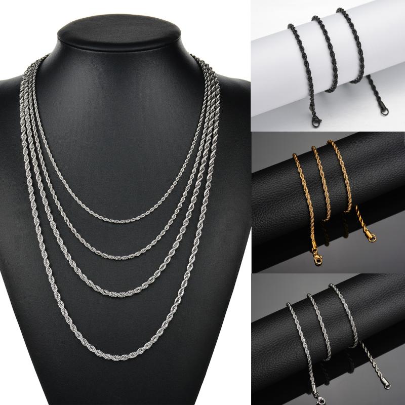 Chains Unisex Chain Necklace Stainless Steel Punk Hiphop Male Charm Black Friendship Gold Silver Jewelry
Chains Unisex Chain Necklace Stainless Steel Punk Hiphop Male Charm Black Friendship Gold Silver Jewelry