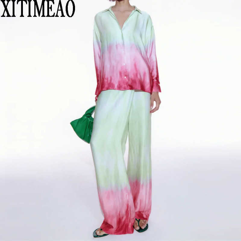 Za Spring Summer Women Retro Printing Simple Style Long Sleeve Shirt And High Waist Casual Pants Chic Tops XITIMEAO 210604, Trousers
Za Spring Summer Women Retro Printing Simple Style Long Sleeve Shirt And High Waist Casual Pants Chic Tops XITIMEAO 210604, Trousers