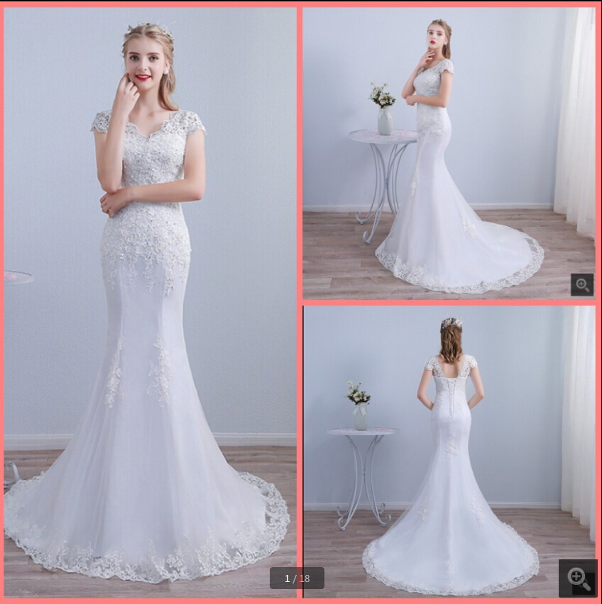 Robe de Mariage white tulle mermaid country wedding dresses lace appliques beaded cap sleeve modest bridal gowns court train Dubai Arabic vintage bride dress, Champagne
Robe de Mariage white tulle mermaid country wedding dresses lace appliques beaded cap sleeve modest bridal gowns court train Dubai Arabic vintage bride dress, Champagne