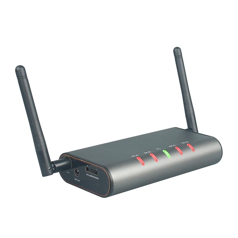4- Wireless Microphone System Quad UHF Mic 4 Handheld Mics Long Distance Fixed Frequency Microphones