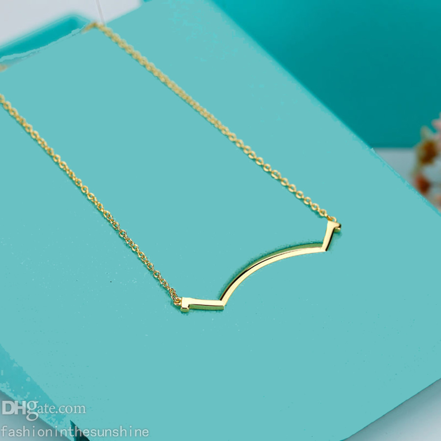 Fashion Necklace Designer Jewelry Smile Pendants Womens Sterling Silver 925 Rose Glod Platinum Diamond Chains Necklaces for Valentines Day teen girls wholesale
Fashion Necklace Designer Jewelry Smile Pendants Womens Sterling Silver 925 Rose Glod Platinum Diamond Chains Necklaces for Valentines Day teen girls wholesale
