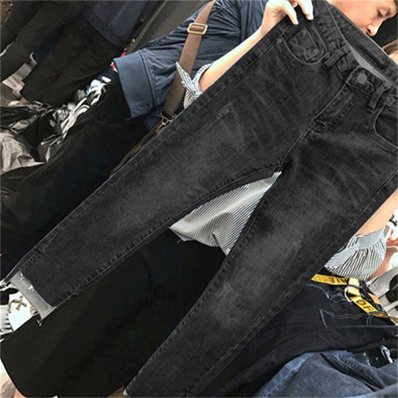 Streetwear High Waist Women's Fashion Jeans Woman Girl Women Pants Trousers Female Jean Femme Denim Baggy Ripped Mom 210922