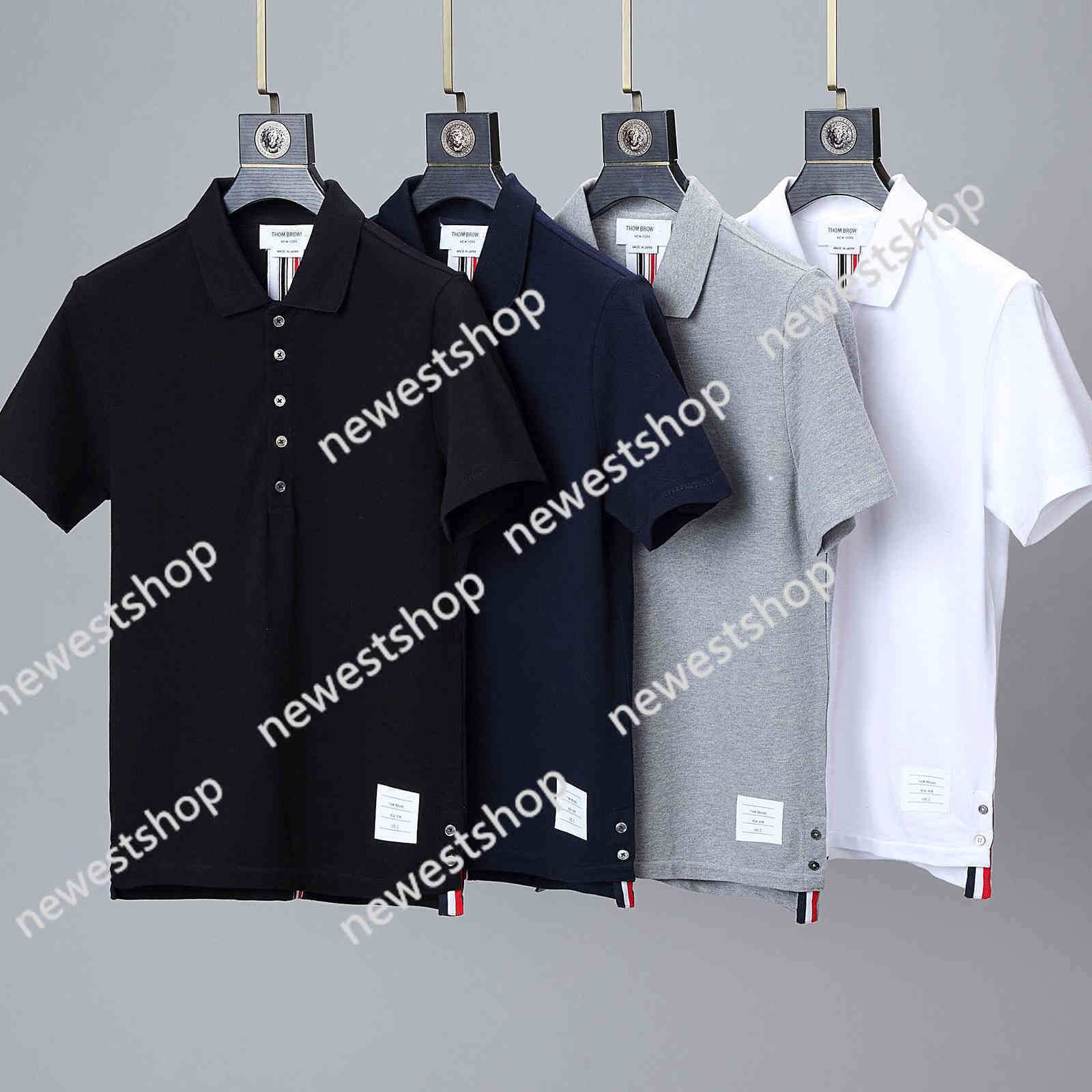 Tb Thom Brand Polo Shirt Men T-shirt Cotton Turn Down Collar Blouse Couple Design, Gray
Tb Thom Brand Polo Shirt Men T-shirt Cotton Turn Down Collar Blouse Couple Design, Gray