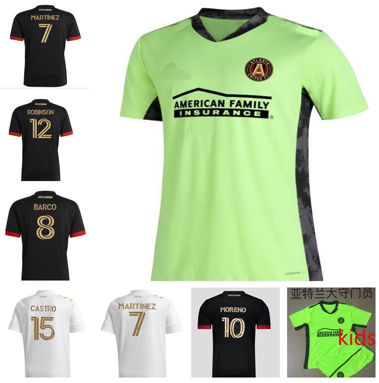 21/22 MLS Soccer jerseys Atlanta United FC Home Black Away White 2021 2022 G.MARTINEZ MORENO TORRES Adult kitsfootball jersey, Black;yellow
21/22 MLS Soccer jerseys Atlanta United FC Home Black Away White 2021 2022 G.MARTINEZ MORENO TORRES Adult kitsfootball jersey, Black;yellow