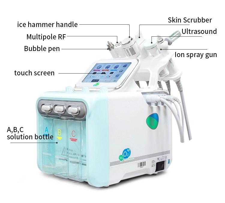 Cleaning Jet Peeling Water Facial Microdermabrasion Spa Machine Blackhead Remover Tool Kit