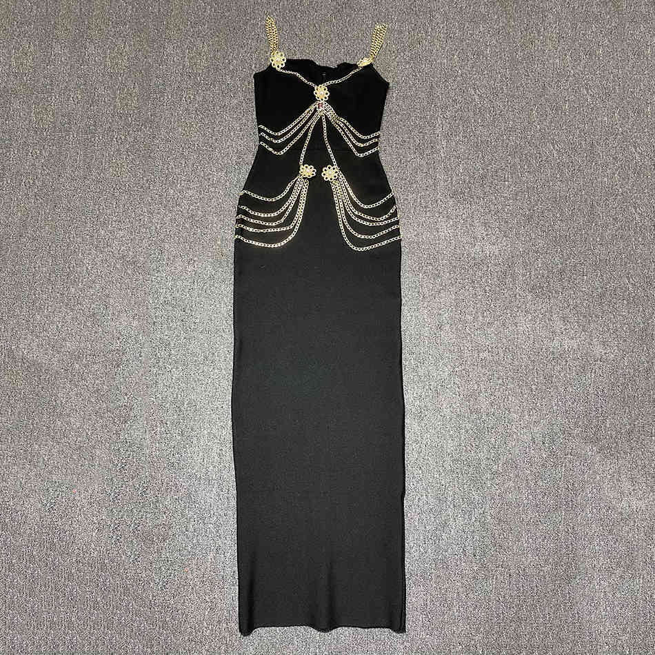 Free Black Dress Sexy Spaghetti Belt Pearl Embellished Bodycon Vestido Celebrity Club Party Bandage 210525