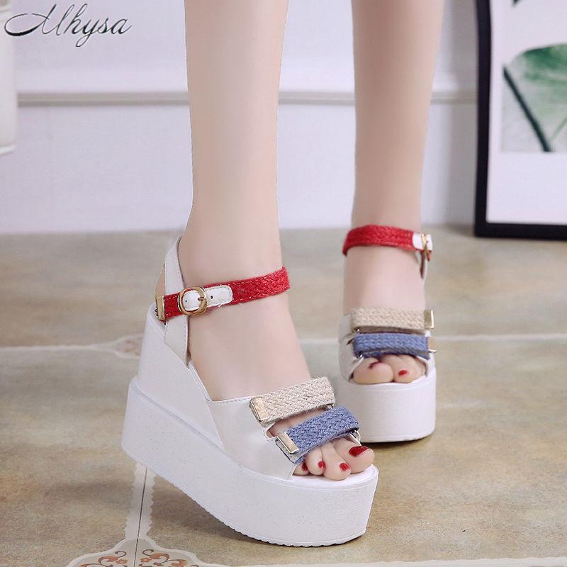 Summer Color Casual Shoes Matching Women Sandals Fashion Buckle Wedge Comfortable Outdoor Sexy Sandls, Black
Summer Color Casual Shoes Matching Women Sandals Fashion Buckle Wedge Comfortable Outdoor Sexy Sandls, Black