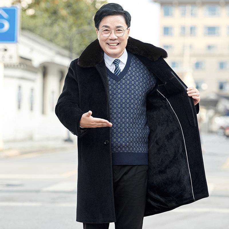 Men's Trench Coats Plush And Thick Father Autumn Winter Coat Medium Long Top Old Age Windmill Big Hair Collar, See chart
Men's Trench Coats Plush And Thick Father Autumn Winter Coat Medium Long Top Old Age Windmill Big Hair Collar, See chart