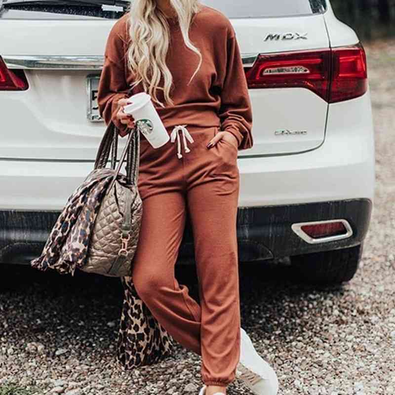 Two Piece Outfits Oversized Tops and Pants Casual Sport Suit Winter Set Woman Sets Autumn Women' Tracksuit 210603, Orange
Two Piece Outfits Oversized Tops and Pants Casual Sport Suit Winter Set Woman Sets Autumn Women' Tracksuit 210603, Orange