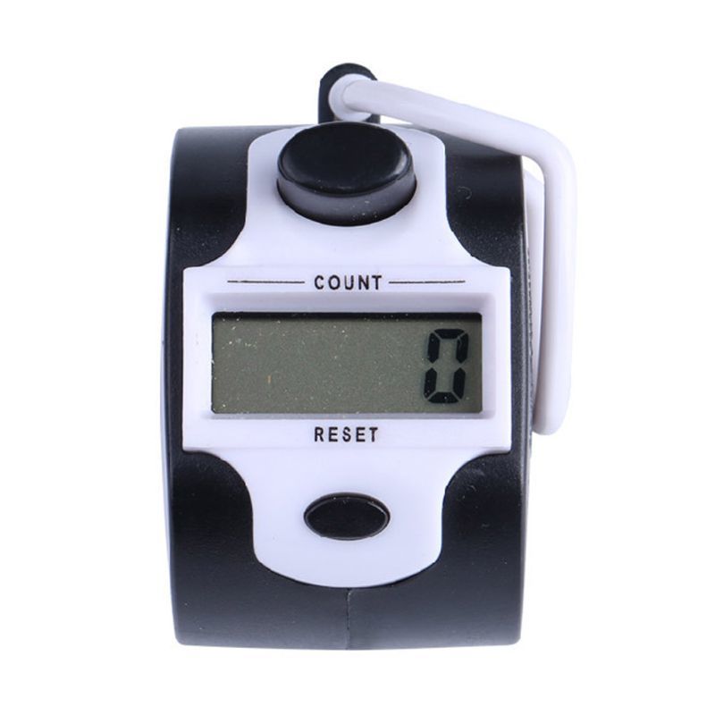 Digital Hand Teller 5 Digit Manual Print Clicker Led Backlight Recorder 40JA