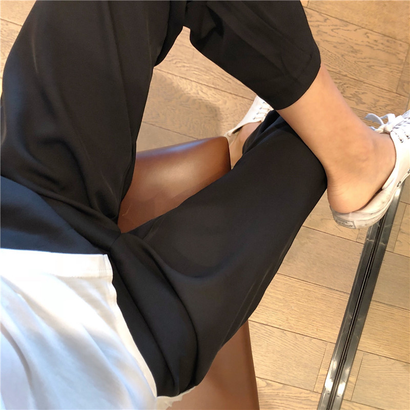 Wonder Trendy Pants High Waist Korean Style Leisure Long Trousers Pockets Zipper Loose Soft Simple Elegant Pant 210510