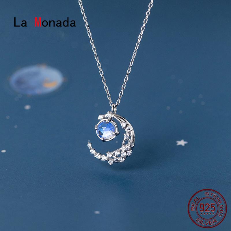 La Monada Women's Necklace 925 Silver Chains Woman On Neck Circle Moon Pendant Fine Jewelry For Women Girls
La Monada Women's Necklace 925 Silver Chains Woman On Neck Circle Moon Pendant Fine Jewelry For Women Girls