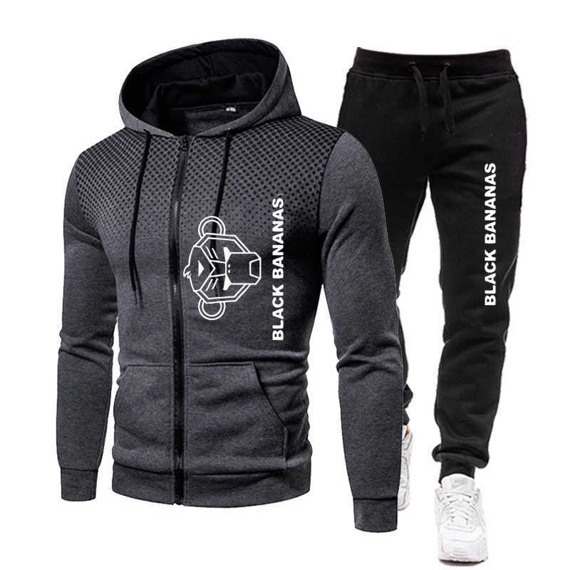 Black Bananas Men's Tracksuit Hoodies + Pants Two Piece Set Fashion Mesh Dot Print Cycling Sportswear, Gray
Black Bananas Men's Tracksuit Hoodies + Pants Two Piece Set Fashion Mesh Dot Print Cycling Sportswear, Gray