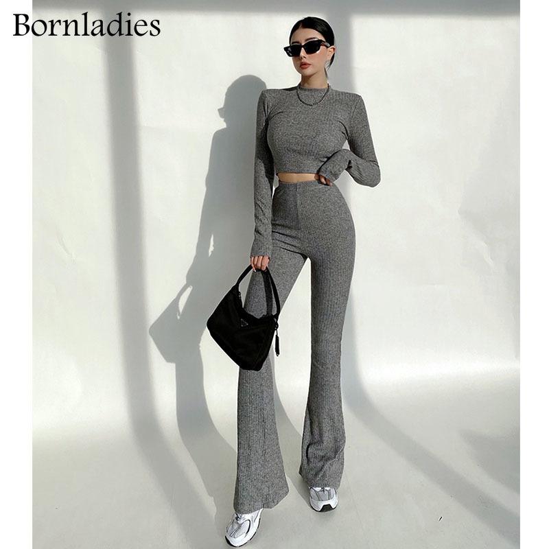 Women's Two Piece Pants Bornladies 2022 Slim Sweater Tracksuits Short Jumpers & Elastic Waist Full Length Flare Female Skinny Knitted 2 Piec, White
Women's Two Piece Pants Bornladies 2022 Slim Sweater Tracksuits Short Jumpers & Elastic Waist Full Length Flare Female Skinny Knitted 2 Piec, White