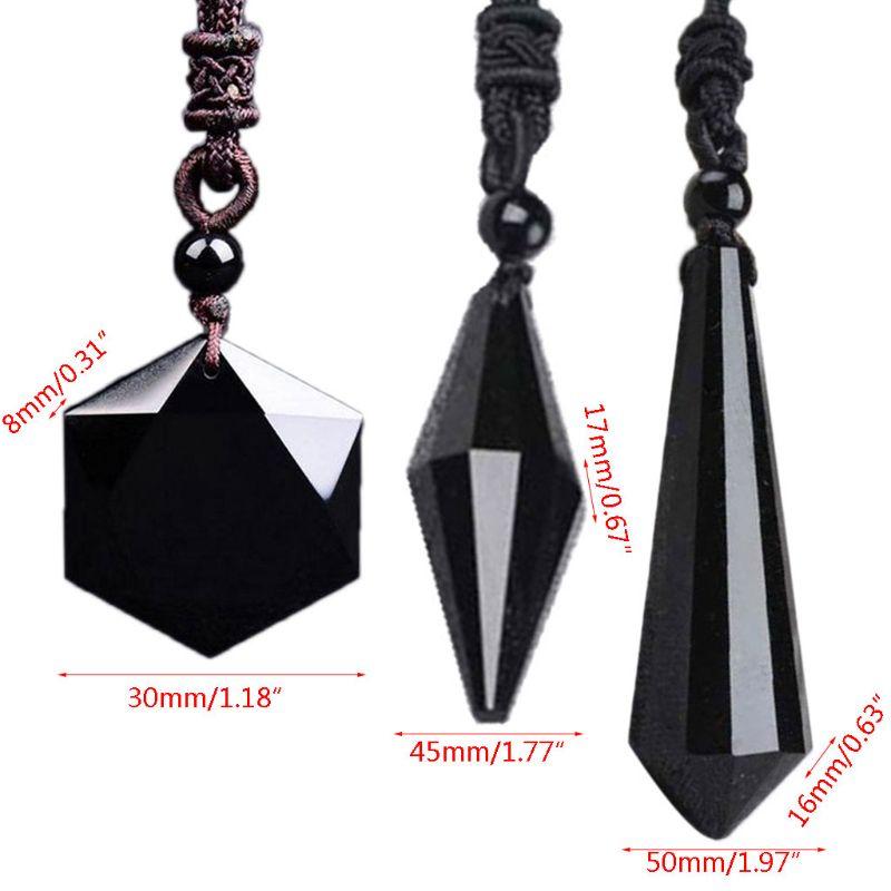 Charms Black Obsidian Pendant Necklace Star Lucky Crystal Jewelry, Bronze;silver
Charms Black Obsidian Pendant Necklace Star Lucky Crystal Jewelry, Bronze;silver
