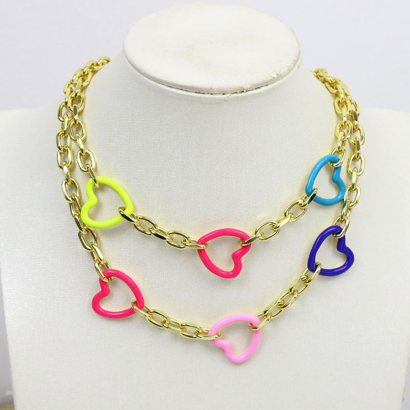 Pendant Necklaces 5 Pcs Handmade Enamel Heart Necklace Punk Jewelry Accessories Gift 9919
Pendant Necklaces 5 Pcs Handmade Enamel Heart Necklace Punk Jewelry Accessories Gift 9919