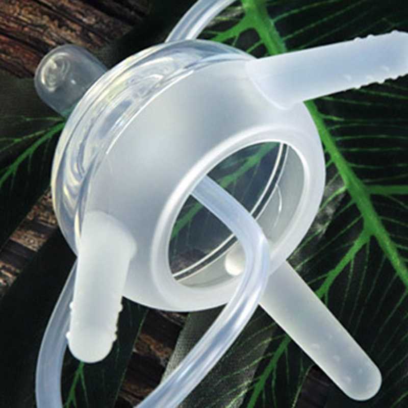 Baby feeding Bottle Long straw Hands-free bottle Multifunctional Baby Bottle Kids Milk Cup Silicone Sippy NO BPA 211023