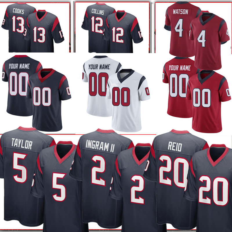 Houstons Custom Texan Jersey 5 Tyrod Taylor 20 Justin Reid 2 Mark Ingram II Jerseys Brandin Cooks 12 Nico Collins 59 Whitney Mercilus 4 Deshaun Watson Tavierre Thomas, Women {s-xxl} dezhouren
Houstons Custom Texan Jersey 5 Tyrod Taylor 20 Justin Reid 2 Mark Ingram II Jerseys Brandin Cooks 12 Nico Collins 59 Whitney Mercilus 4 Deshaun Watson Tavierre Thomas, Women {s-xxl} dezhouren