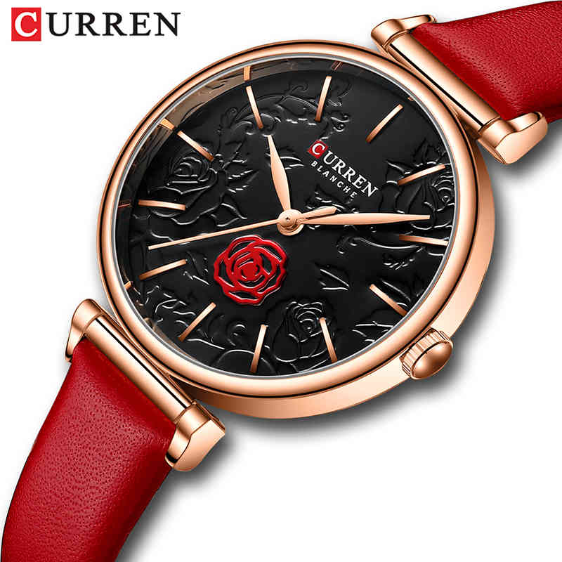 CURREN Ladies Watches Top Luxury Brand Fashion Leather Waterproof Quartz Wristwatches Female Flower Girl Clock Bracelet Watch 210517, Khaki
CURREN Ladies Watches Top Luxury Brand Fashion Leather Waterproof Quartz Wristwatches Female Flower Girl Clock Bracelet Watch 210517, Khaki