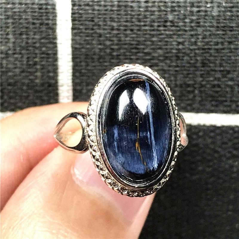 Cluster Rings Top Natural Blue Pietersite Ring Silver Sterling For Woman Man 15x11mm Beads Namibia Energy Stone Adjustable Jewelry
Cluster Rings Top Natural Blue Pietersite Ring Silver Sterling For Woman Man 15x11mm Beads Namibia Energy Stone Adjustable Jewelry