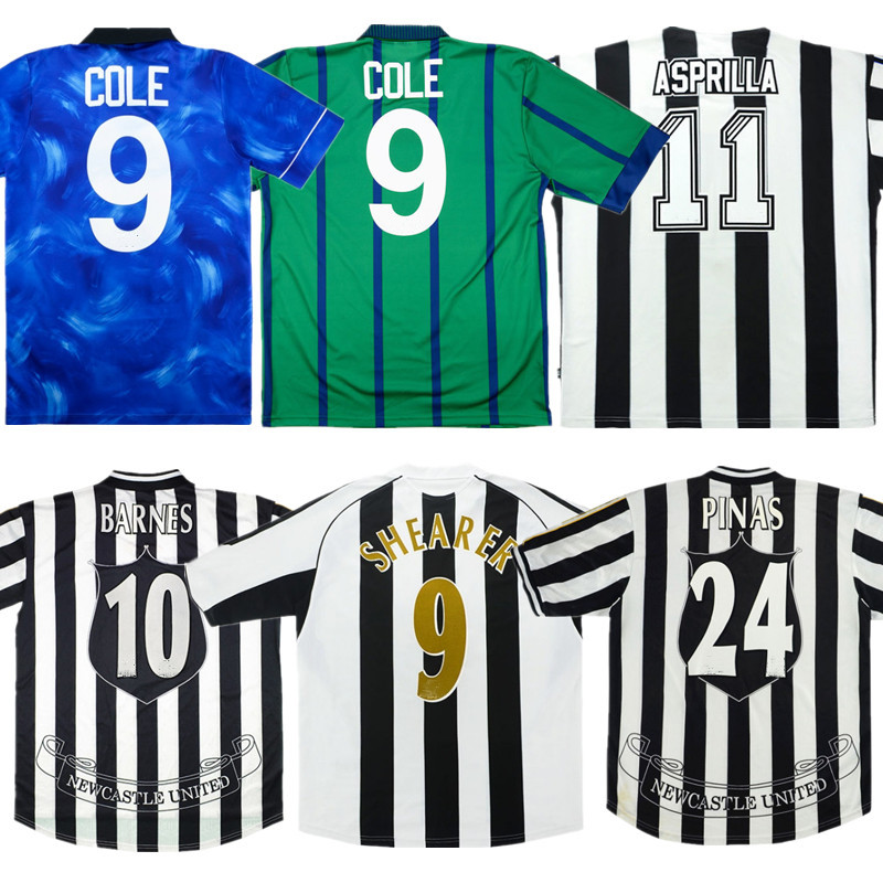 Retro SHEARER COLE ASPRILLA Classic Soccer Jersey 1994 95 96 97 98 99 05 06 BARNES TOMASSON PINAS DOMI GILLESPIE CLARK Football Shirt, Black;yellow
Retro SHEARER COLE ASPRILLA Classic Soccer Jersey 1994 95 96 97 98 99 05 06 BARNES TOMASSON PINAS DOMI GILLESPIE CLARK Football Shirt, Black;yellow