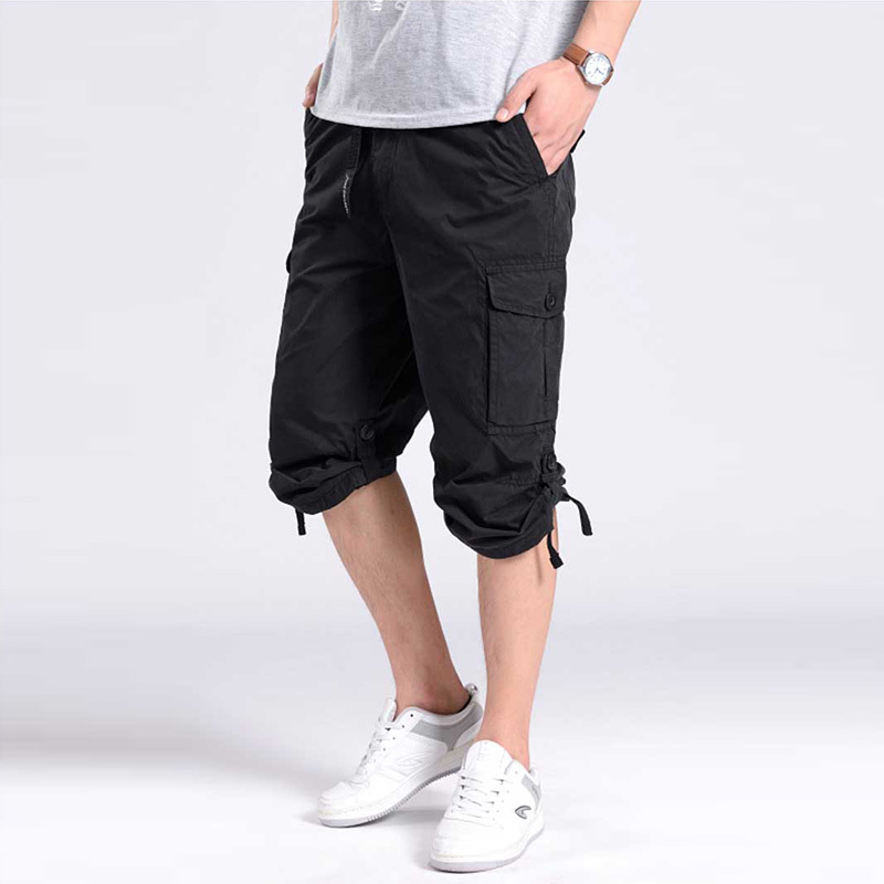 Summer Combat Men Cargo Shorts Plus Size XXXL 4XL 5XL 7XL 6XL Casual Man Army Green Baggy Losse Pockets Long Shorts Male 210518