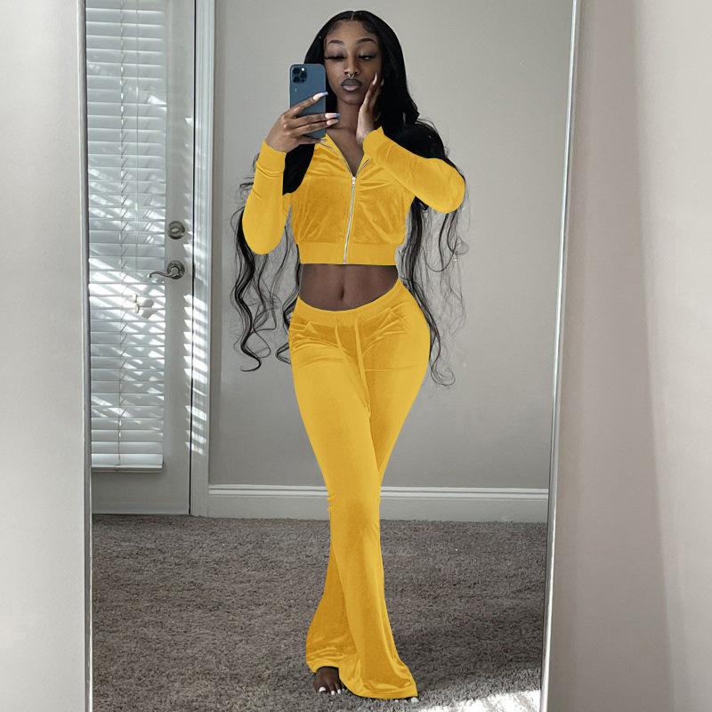 Women's Two Piece Pants Sexy Slim Sets Solid Color Cardigan Long Sleeve Navel Bare Sports Suits Women Multicolor Clothes, Orange
Women's Two Piece Pants Sexy Slim Sets Solid Color Cardigan Long Sleeve Navel Bare Sports Suits Women Multicolor Clothes, Orange