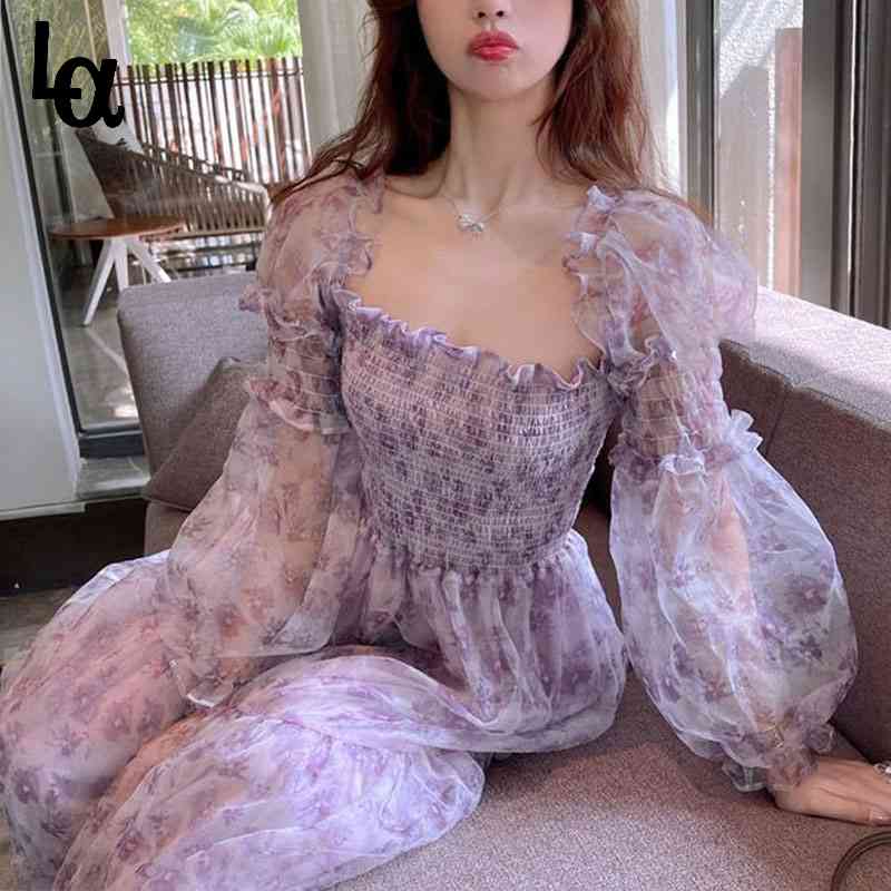 Summer Kawali Floral Dress Women Elegant Patchwork Print Sweet Female Puff Sleeve French Party Midi Korean 210519, Purple
Summer Kawali Floral Dress Women Elegant Patchwork Print Sweet Female Puff Sleeve French Party Midi Korean 210519, Purple